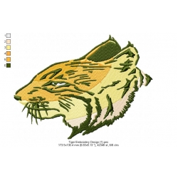 Tiger Embroidery Design 1
